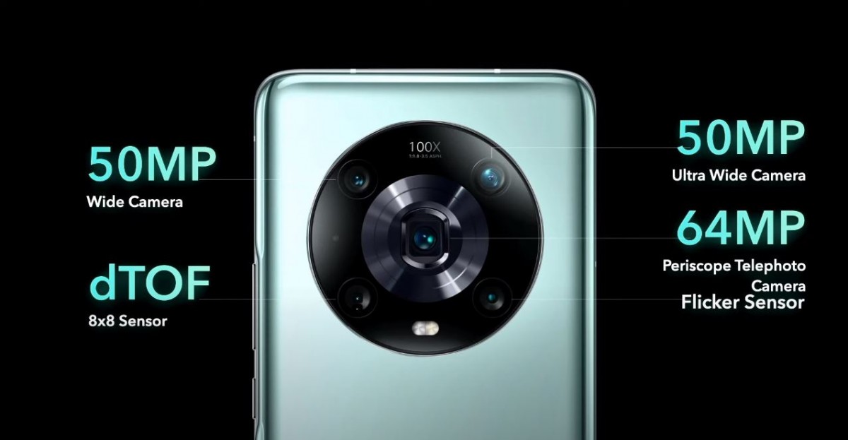 Honor Magic4 Pro launched: 4-sided curved screen, 64MP telephoto camera, Snapdragon 8 Gen 1, 100W fast charging, priced from 28 million VND - Photo 4.