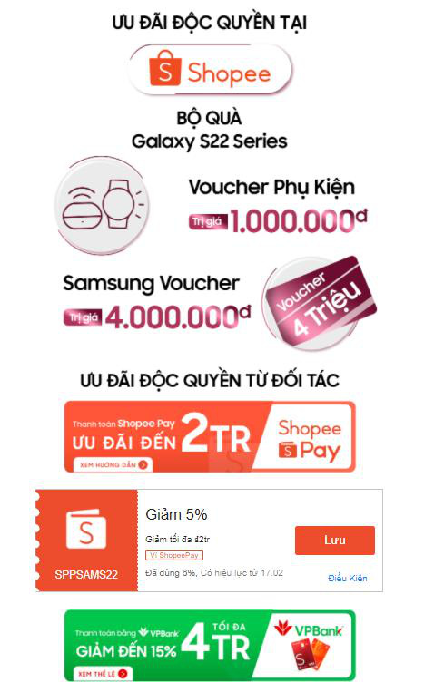 Đặt trước Samsung Galaxy S22 Series tại Shopee, nhận ngay ưu đãi siêu khủng - Ảnh 2.