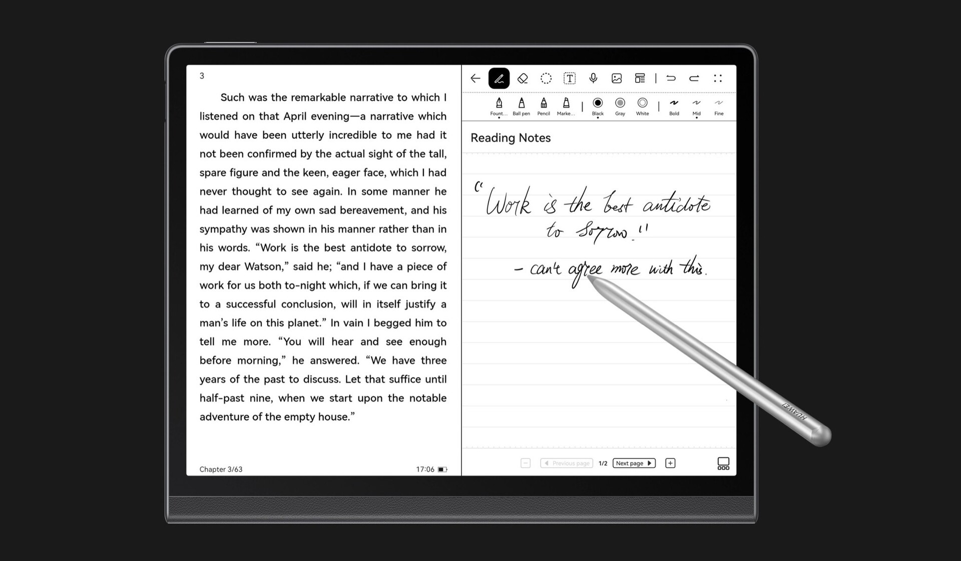 Huawei launched the MatePad Paper e-reader: 10.3-inch e-ink screen, 4GB/64GB memory, running HarmonyOS, priced at nearly 13 million VND - Photo 4.