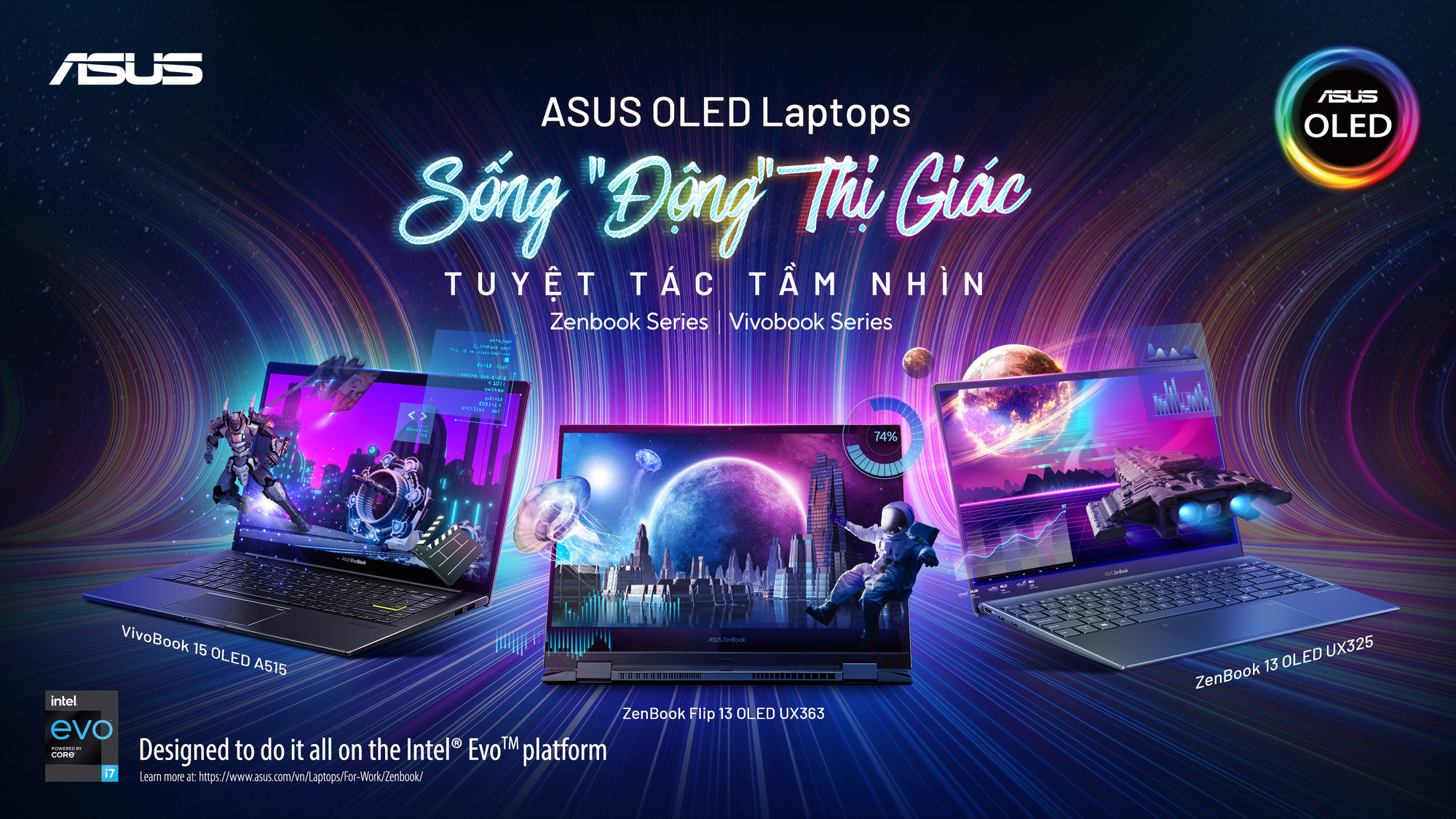 Bộ đôi siêu phẩm Oled Zenbook & Vivobook - Gọi tên là thấy sống động! - Ảnh 1.