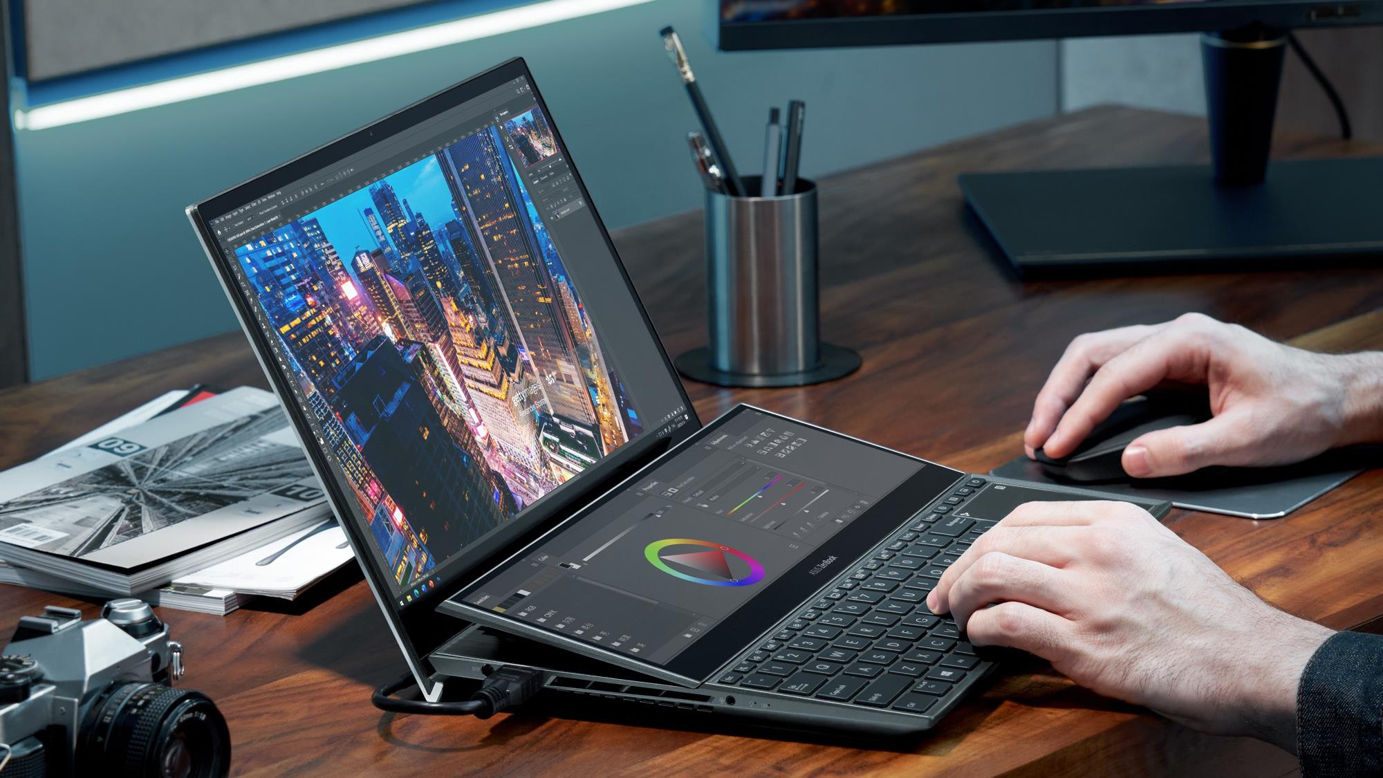 Asus ZenBook Pro Duo OLED UX582: Laptop hàng đầu cho những nhà sáng tạo nội dung chuyên nghiệp - Ảnh 5.