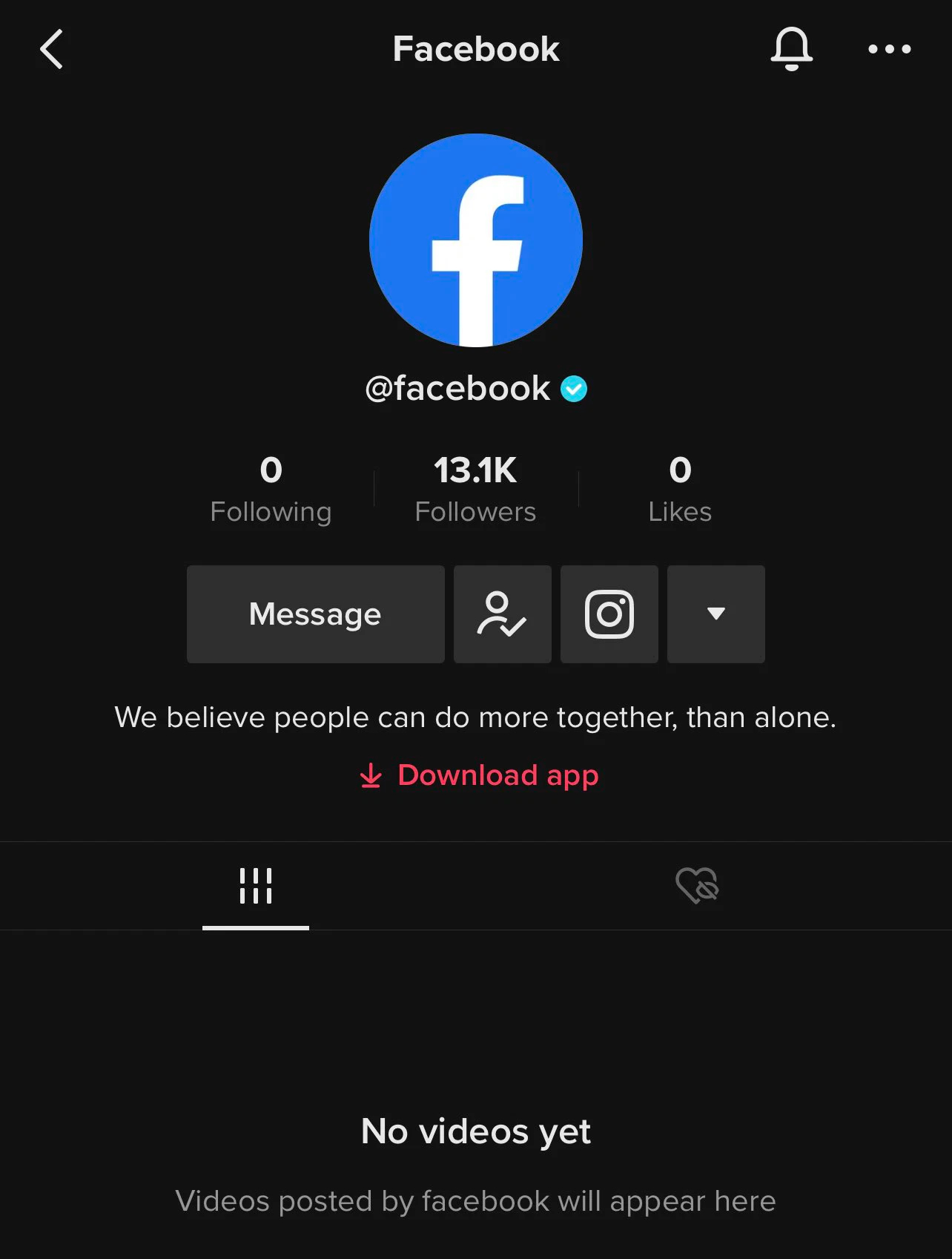 Facebook just set up an account... TikTok: Mark Zuckerberg's 'kneel down to admit defeat' or a trick to entice users?  - Photo 1.