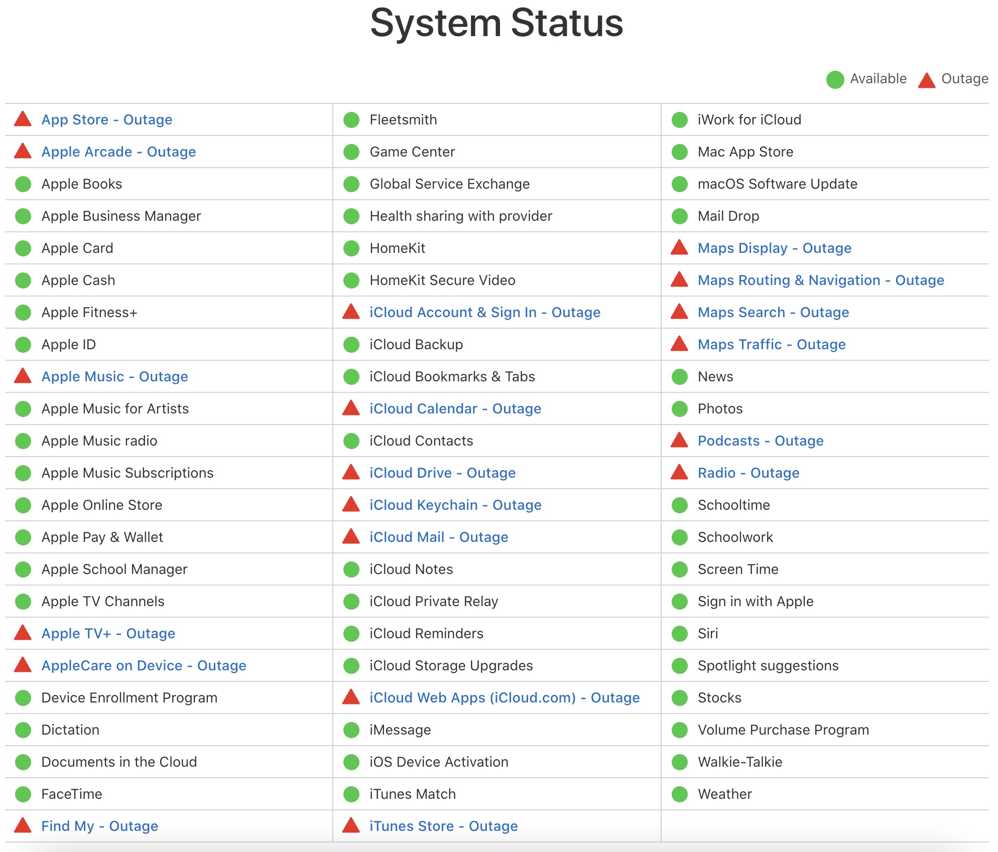 Many Apple services collapsed on a large scale - Photo 3.