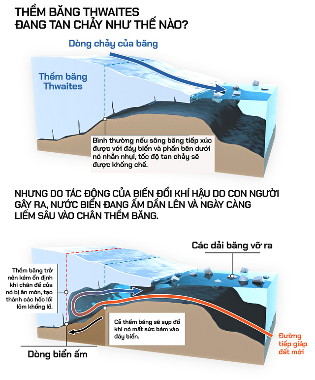 Ice shelf 'cannot collapse'  Antarctica has just collapsed: Apocalyptic prophecy is being fulfilled - Photo 5.