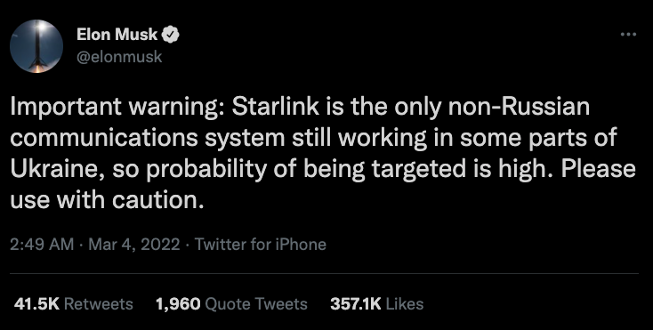 Elon Musk warns Starlink users in Ukraine - Photo 1.