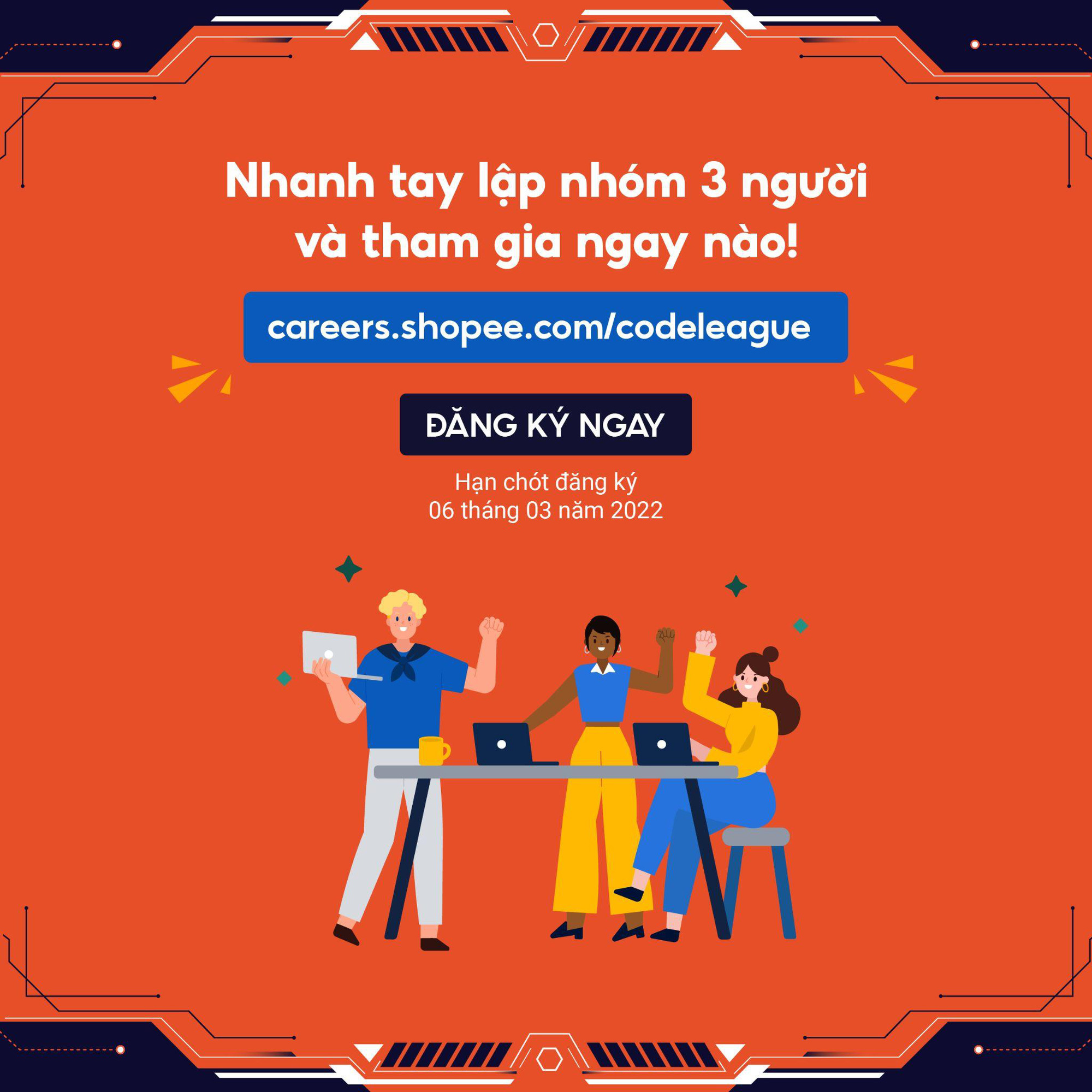 Cơ hội cuối cùng để tham dự cuộc thi lập trình trực tuyến lớn nhất khu vực Shopee Code League 2022 - Ảnh 2.