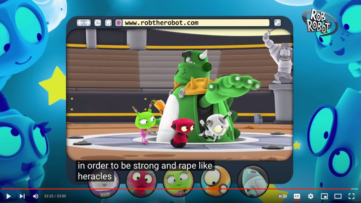 Children's videos on YouTube: Subtitles filled with obscene language - Picture 1.