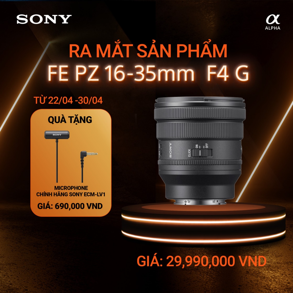 Sony ra mắt FE PZ 16-35mm F4 G - ống kính zoom điện góc rộng với khẩu độ cố định F4 gọn nhẹ bậc nhất thế giới - Ảnh 5.