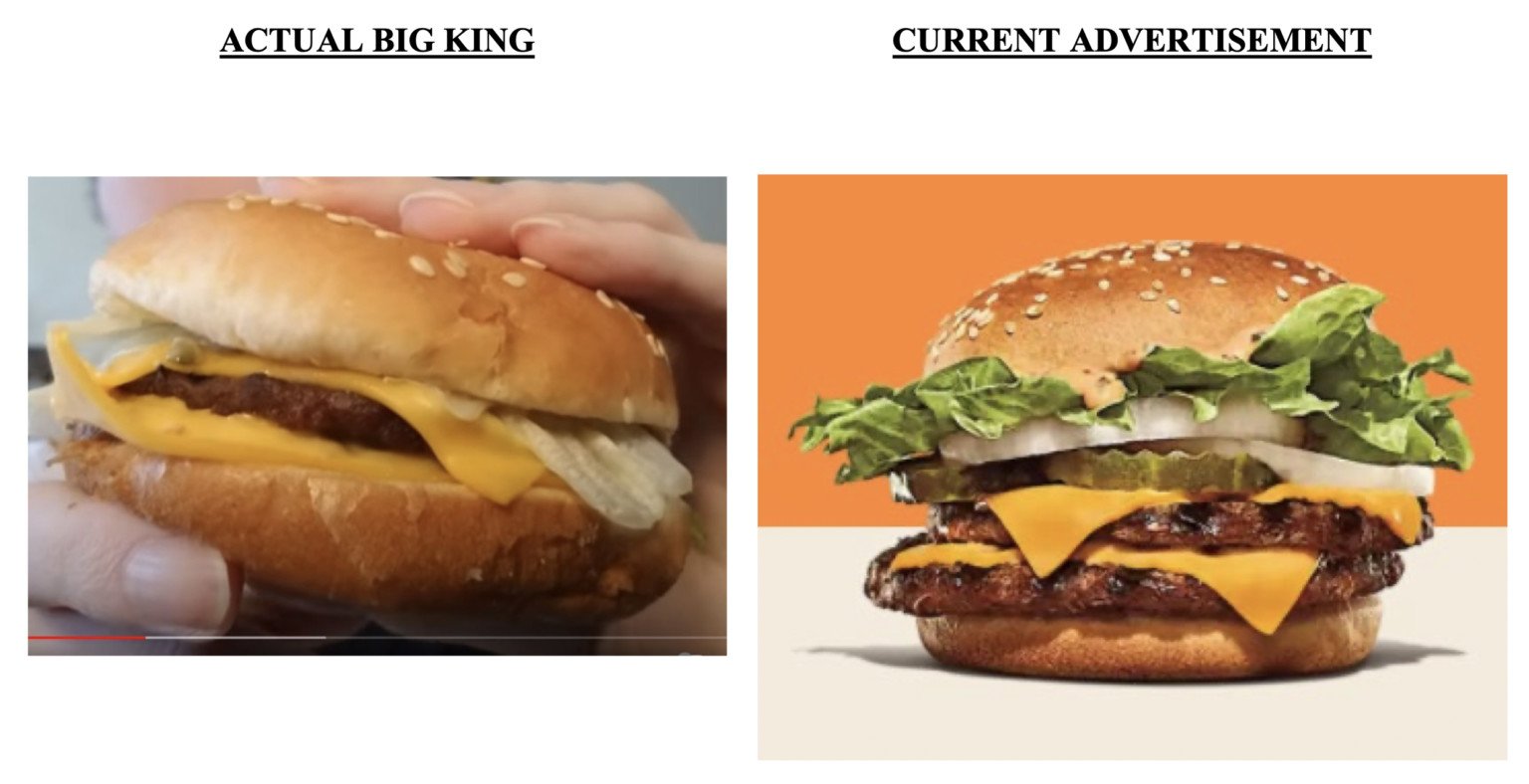 Selling a real burger is far from the advertisement image, Burger King is sued - Photo 2.