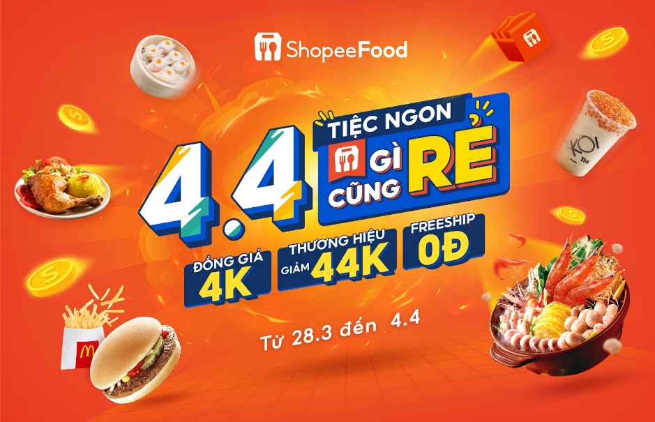 Khi “Tháng Tư không còn là lời nói dối” với loạt ưu đãi chân thật đến từ ShopeeFood 4.4 - Ảnh 1.