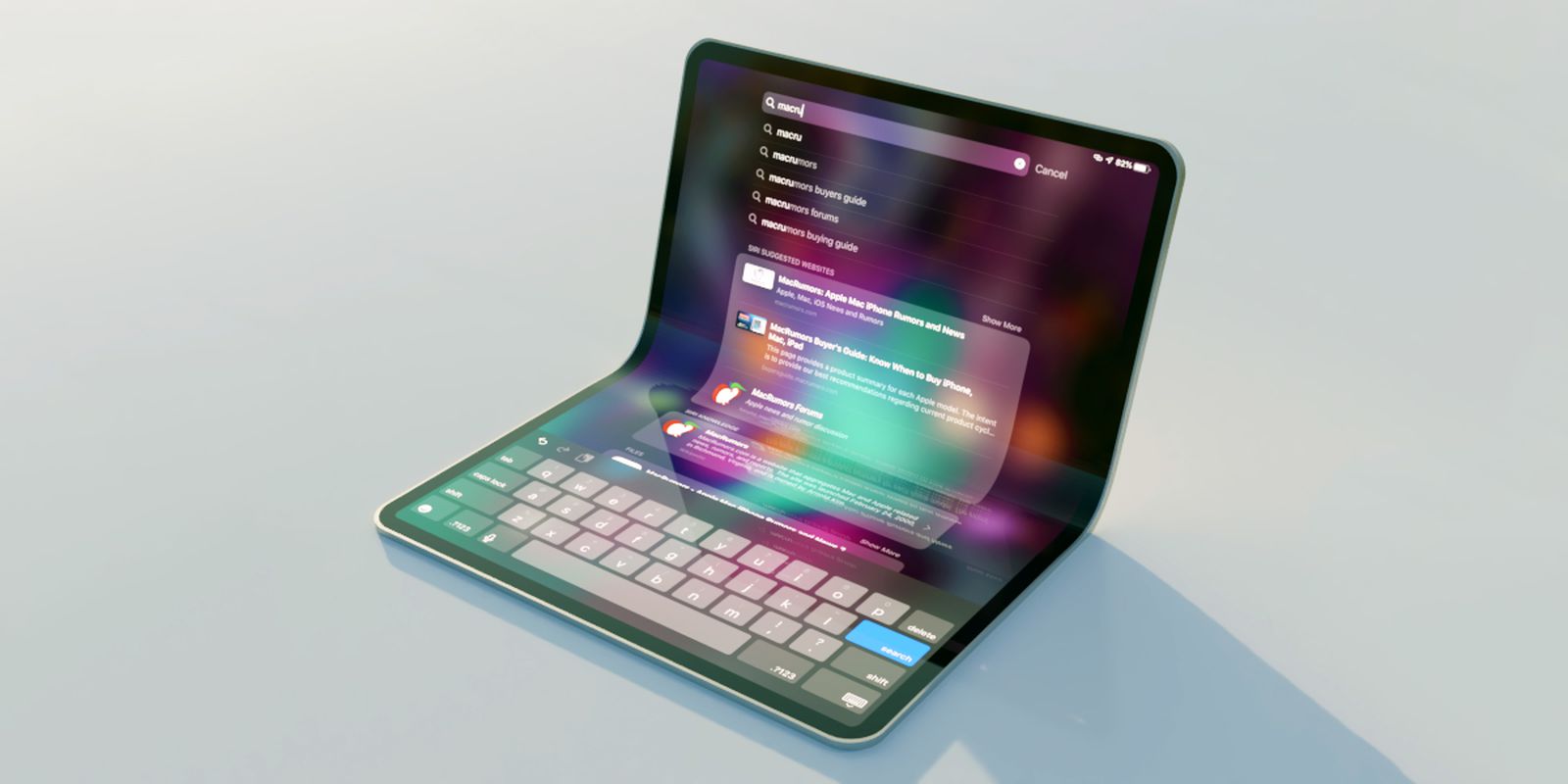 Apple develops new folding OLED screen for iPhone and iPad - Photo 1.