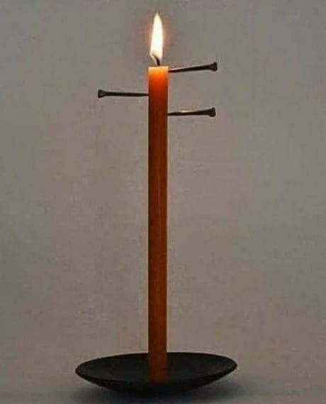 Before there were alarm clocks, people knew how to use candles to alarm - Photo 1.