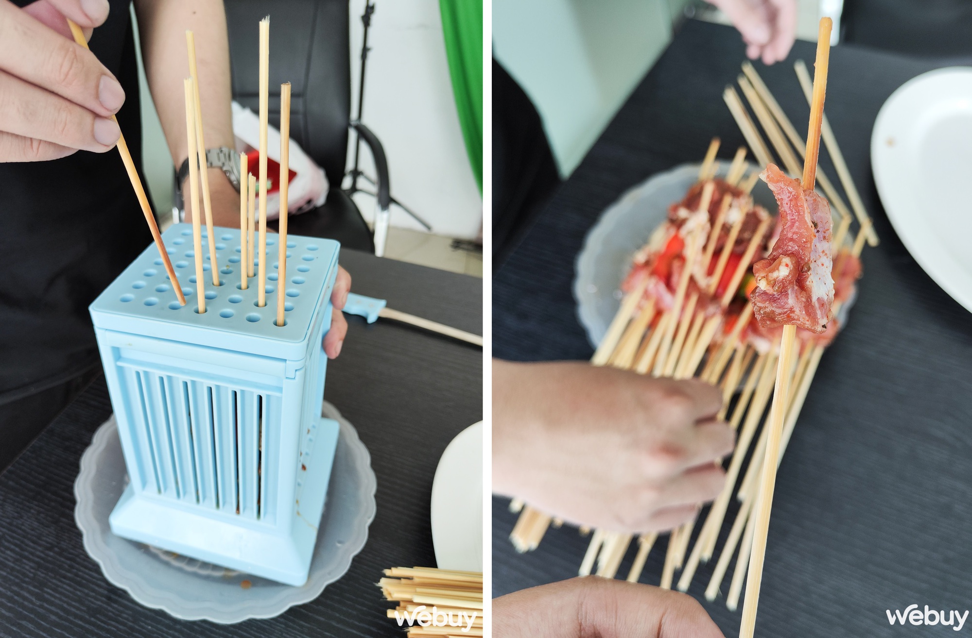 Dùng thử hộp cắt thịt xiên nướng tại nhà: Nhìn thì hay đó nhưng dùng thì đúng là "bó tay" - Ảnh 13. Dùng thử hộp cắt thịt xiên nướng tại nhà: Nhìn thì hay đó nhưng dùng thì đúng là "bó tay" - Ảnh 13.