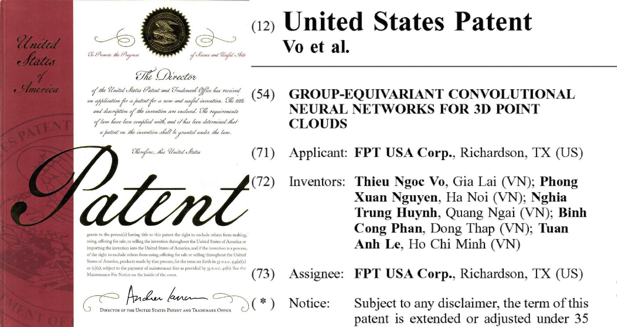 FPT Software sở hữu bằng sáng chế học sâu tại Mỹ - Ảnh 1.
