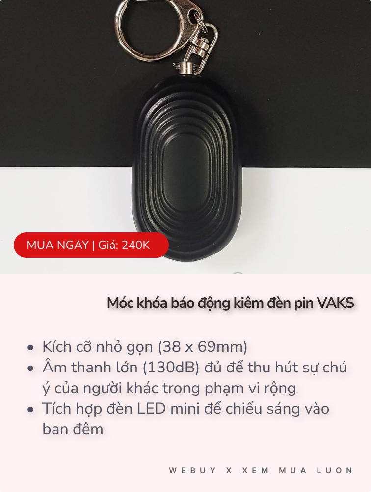 4 sản phẩm công nghệ giúp hội chị em phòng thân, chống trộm tuyệt đối khi vi vu hè này - Ảnh 4.