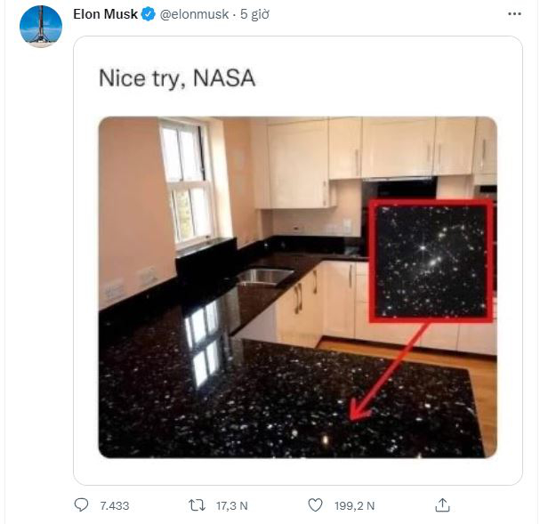 Ảnh chụp vũ trụ mang tính lịch sử của NASA bị Elon Musk hạ giá thành hình ảnh rất quen thuộc trong căn bếp nhà bạn - Ảnh 2.