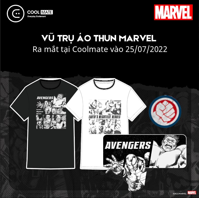 Coolmate hợp tác với The Walt Disney Việt Nam ra mắt Vũ trụ áo thun Marvel - Ảnh 1.