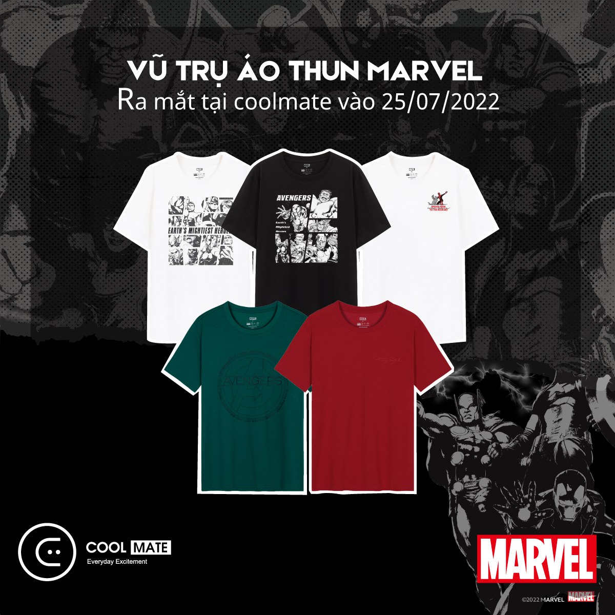 Coolmate hợp tác với The Walt Disney Việt Nam ra mắt Vũ trụ áo thun Marvel - Ảnh 2.
