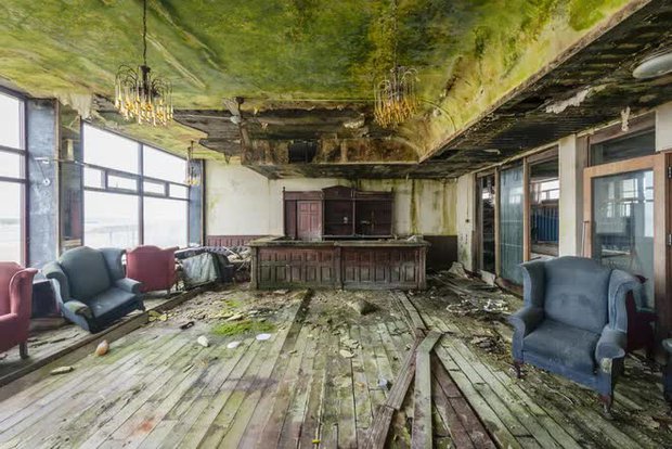  Khám phá bên trong khách sạn bị bỏ hoang tại Ireland, nơi khung cảnh được bao trùm bởi thảm thực vật - Ảnh 3.