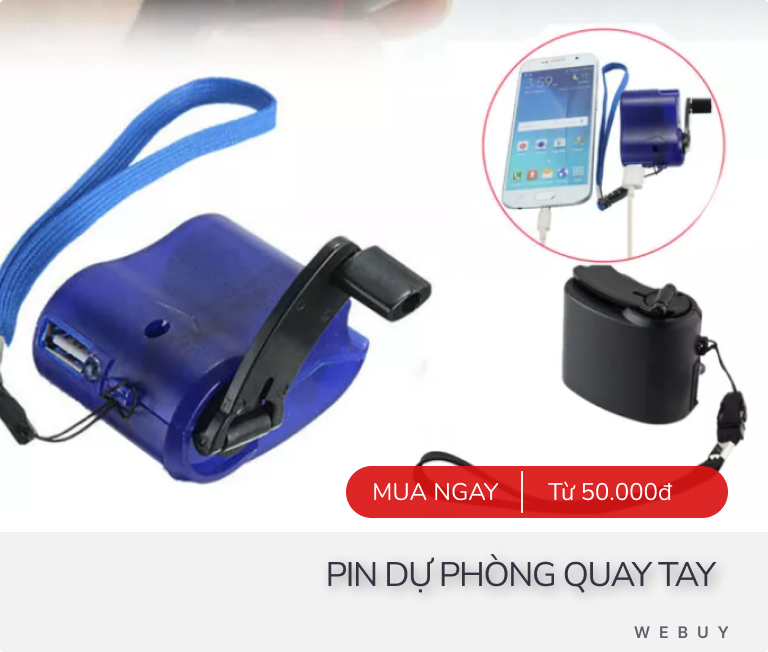 2 kiểu pin dự phòng lạ mà hữu ích: Quay tay để nạp điện, “lai” với pin sạc AA - Ảnh 2.