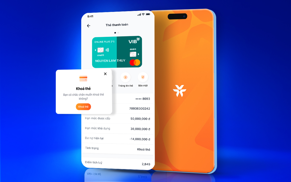 Quản lý và bảo mật thẻ an toàn với MyVIB 2.0 - ngân hàng hơn cả số - Ảnh 1.