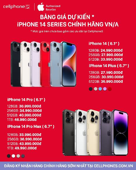 Đã có giá dự kiến iPhone 14 series chính hãng tại Việt Nam - Ảnh 1.