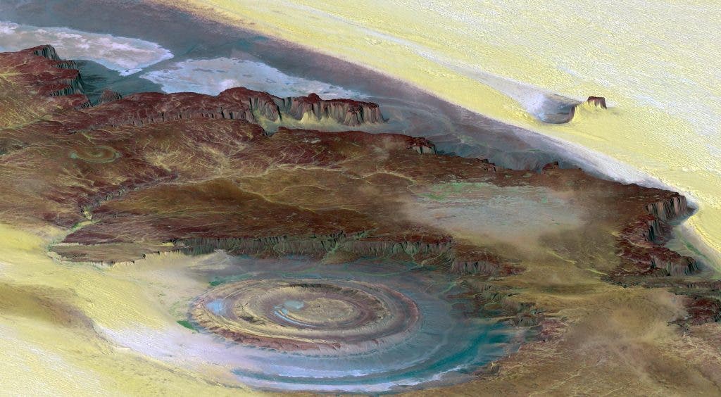 Con mắt của sa mạc Sahara: Cấu trúc bí ẩn hàng triệu năm tuổi - Ảnh 1.