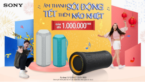 Tưng bừng đón Tết với khuyến mãi cực đỉnh dành cho loa và tai nghe Sony - Ảnh 1.