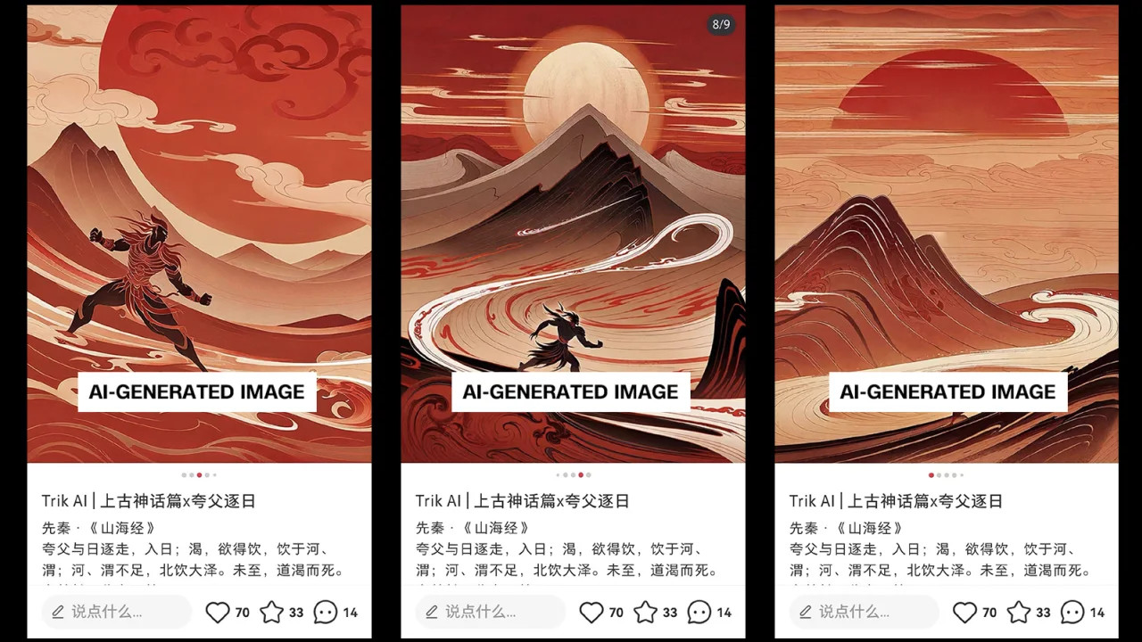 Nghệ sĩ Trung Quốc tẩy chay mạng xã hội Xiaohongshu vì hình ảnh do AI tạo ra - Ảnh 3.