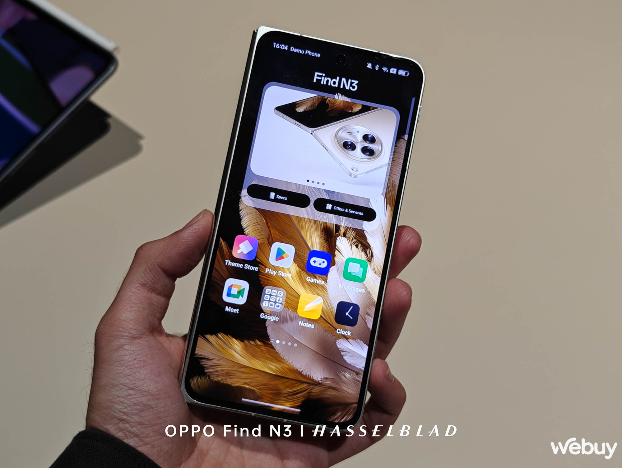 Trên tay OPPO Find N3, chụp bởi OPPO Find N3: Cuối cùng, Samsung đã có đối thủ xứng tầm - Ảnh 4.