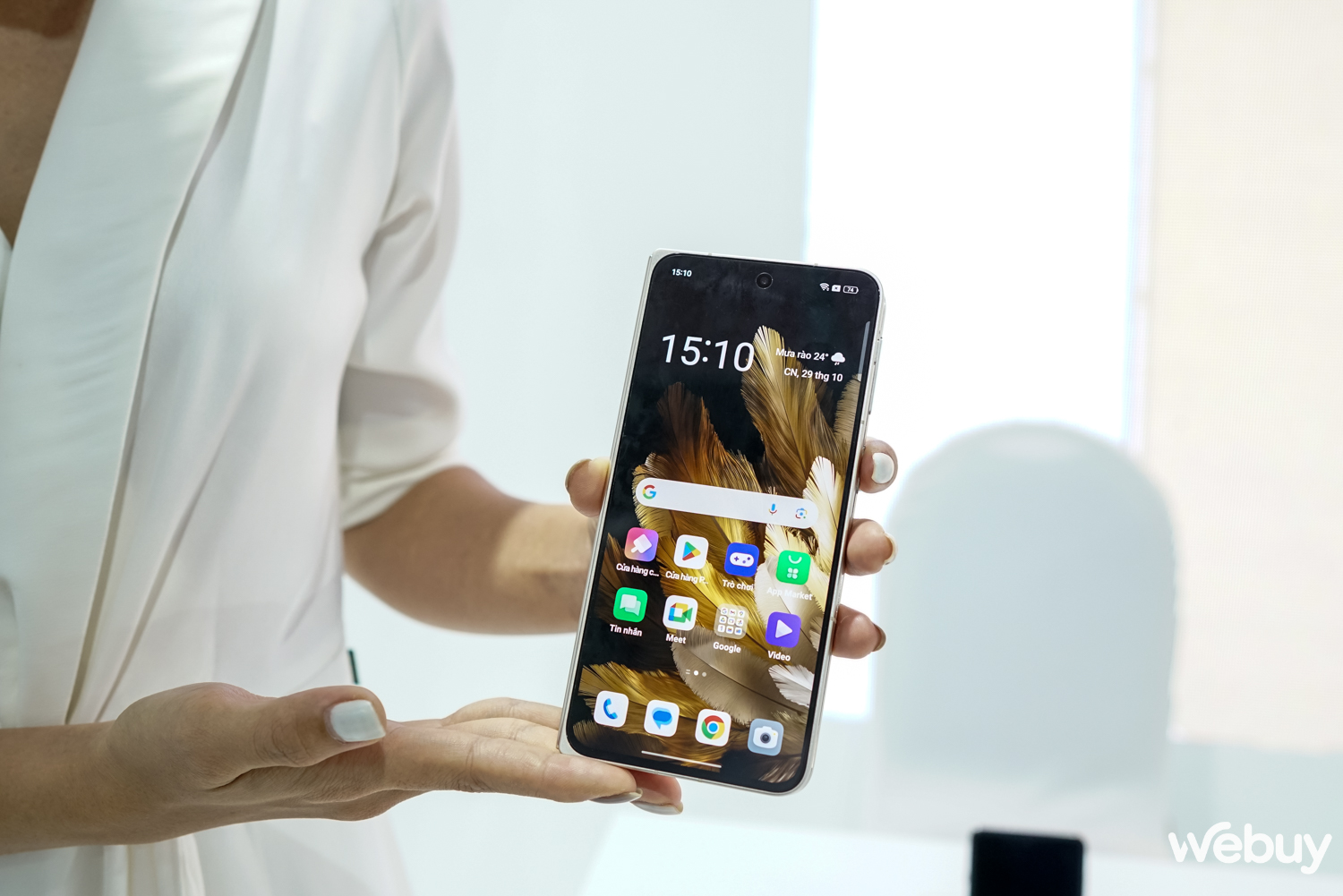 Tham quan quầy trưng bày OPPO tại Triển lãm quốc tế Đổi mới sáng tạo Việt Nam 2023: Chỉ smartphone gập - Ảnh 7.
