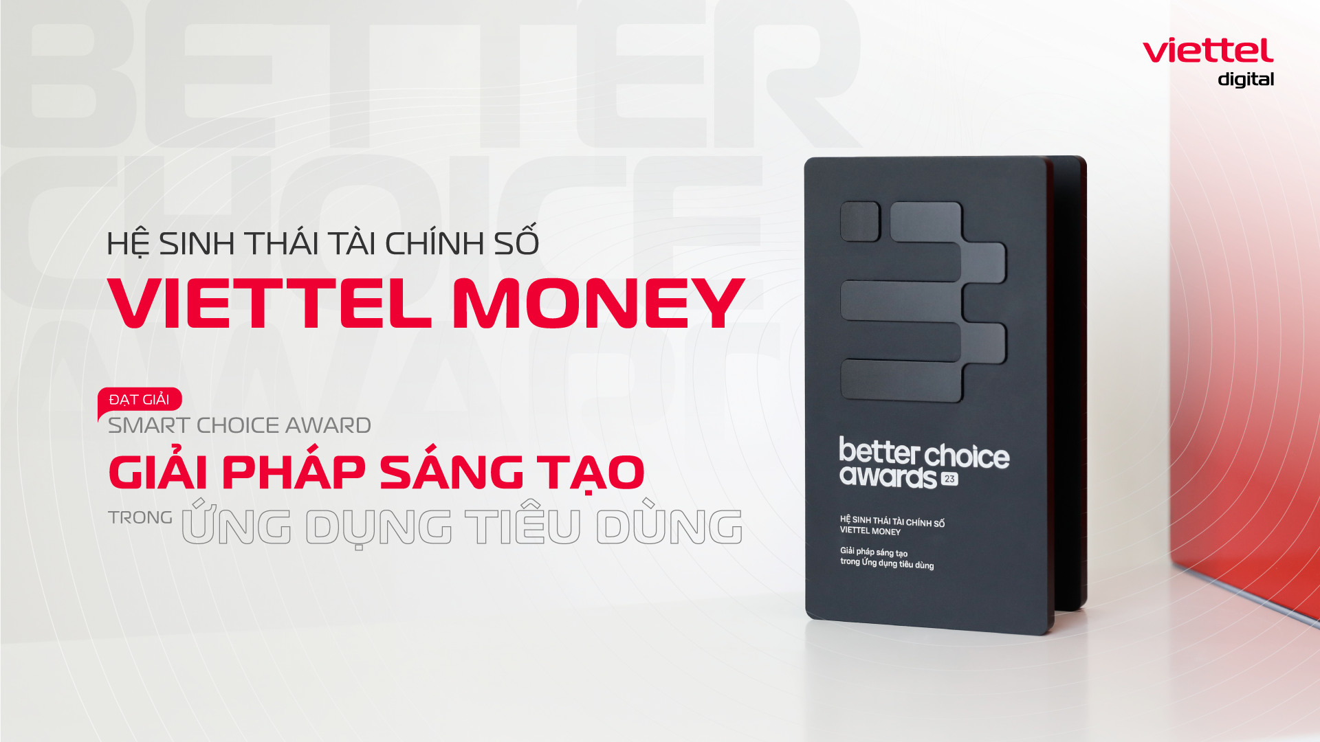 Dẫn đầu với hơn 30.000 lượt bình chọn từ người tiêu dùng, Viettel Money xuất sắc thắng giải tại Smart Choice Awards 2023- Ảnh 1.