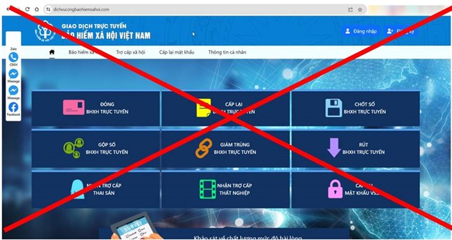 BHXH cảnh báo xuất hiện trang web tư vấn bảo hiểm xã hội giả mạo- Ảnh 1. BHXH cảnh báo xuất hiện trang web tư vấn bảo hiểm xã hội giả mạo- Ảnh 1.