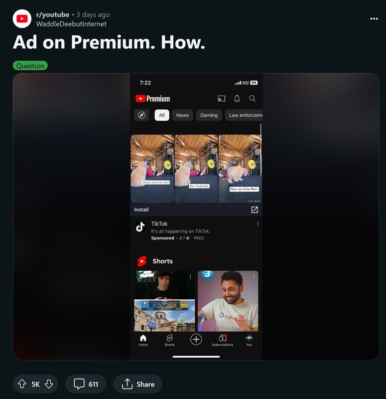 Bức xúc vì dùng Premium nhưng vẫn thấy quảng cáo, YouTube đổ lỗi cho nhà sáng tạo nội dung?- Ảnh 2.
