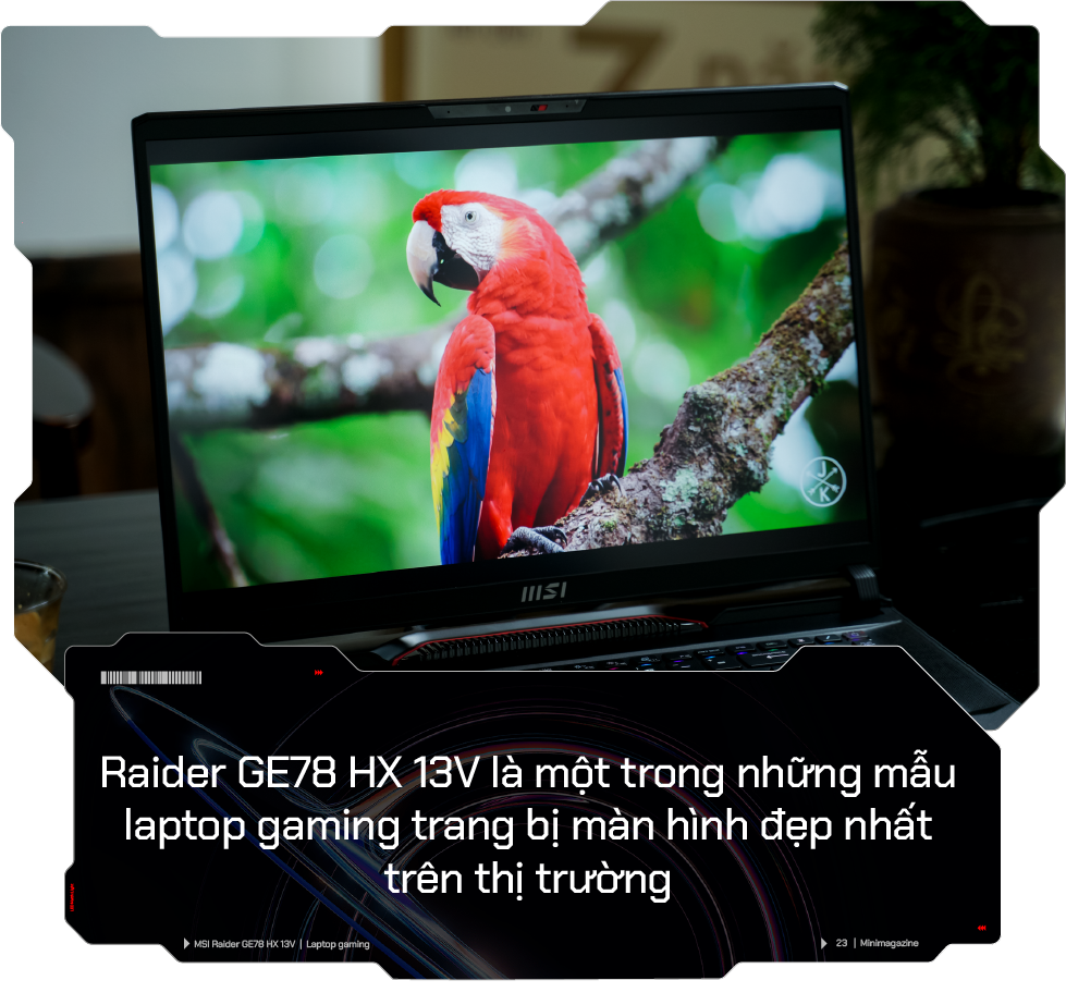 Trải nghiệm MSI Raider GE78 HX 13V: Laptop gaming 17 inch hiệu năng mạnh mẽ, hài lòng cả những game thủ khó tính- Ảnh 8.