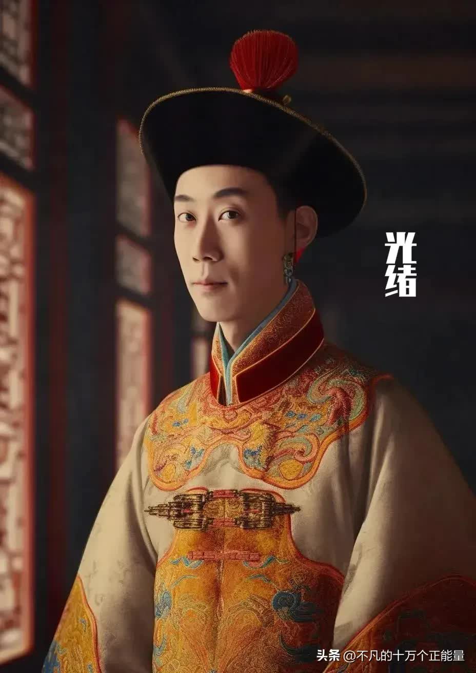 AI thêm màu vào chân dung 12 vị Hoàng đế nhà Thanh: Bất ngờ nhan sắc "đấng lang quân" của Từ Hi Thái hậu- Ảnh 22.