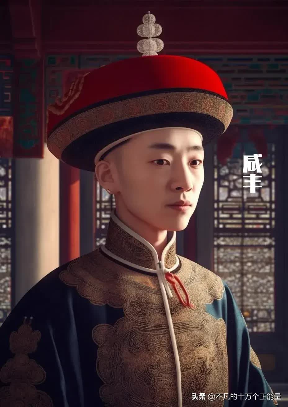 AI thêm màu vào chân dung 12 vị Hoàng đế nhà Thanh: Bất ngờ nhan sắc "đấng lang quân" của Từ Hi Thái hậu- Ảnh 18.