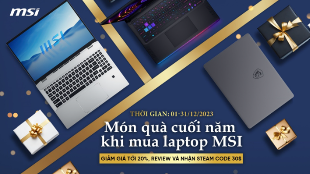 Món quà cuối năm với laptop MSI- Ảnh 1.