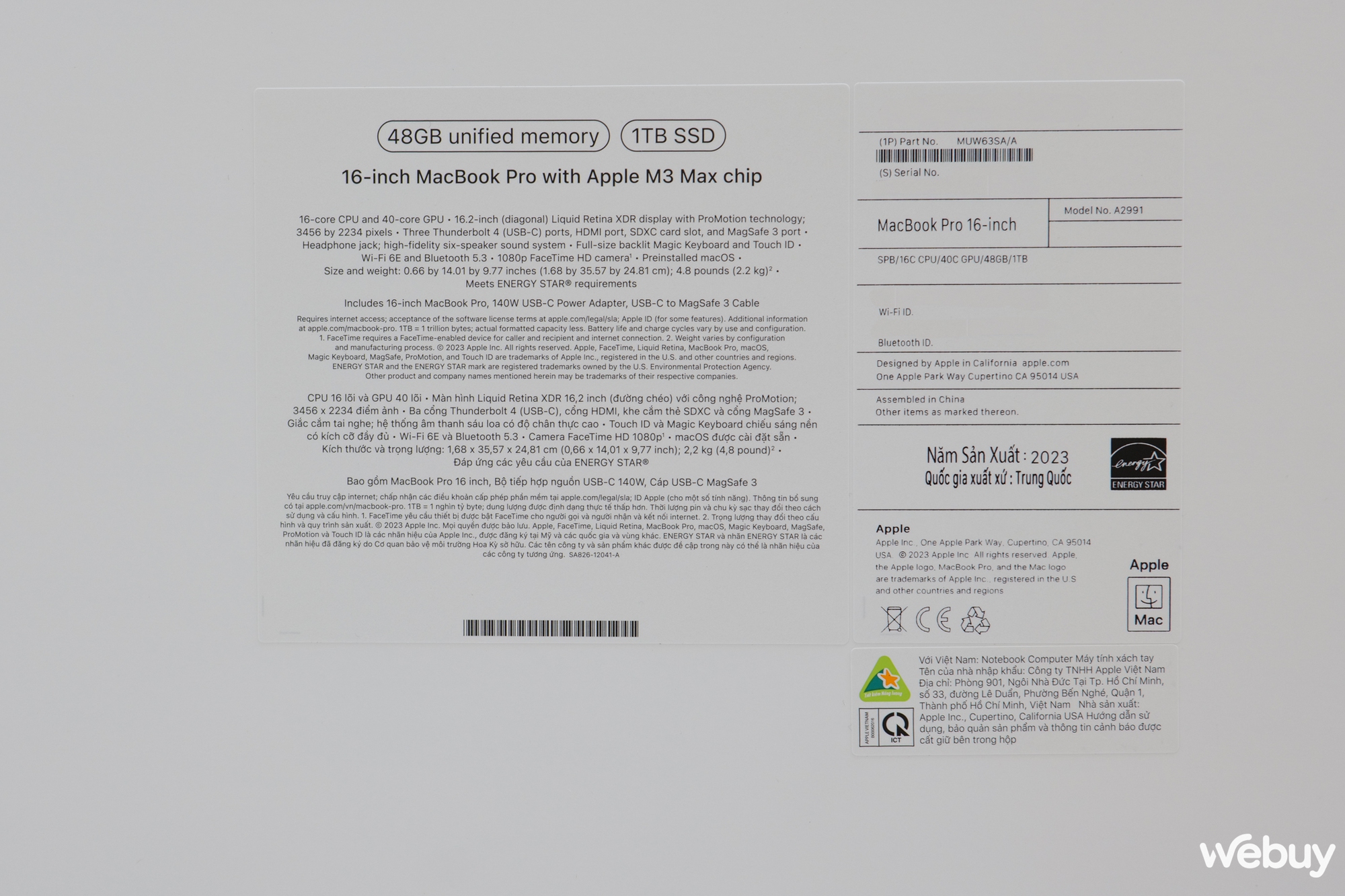 Mở hộp bộ đôi MacBook Pro M3 mới: Có thêm màu đen cực đẹp, hiệu năng vô đối, giá chính hãng từ 39.99 triệu đồng- Ảnh 2.