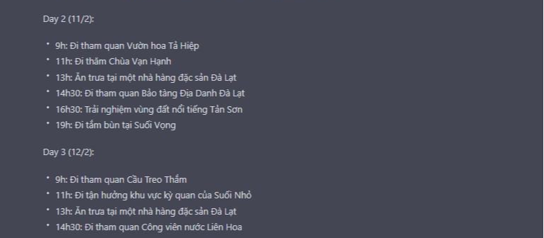 Chuyện thật như đùa: Xôn xao việc ChatGPT viết luôn lịch trình đi Đà Lạt cho người dùng từ A-Z - Ảnh 6.