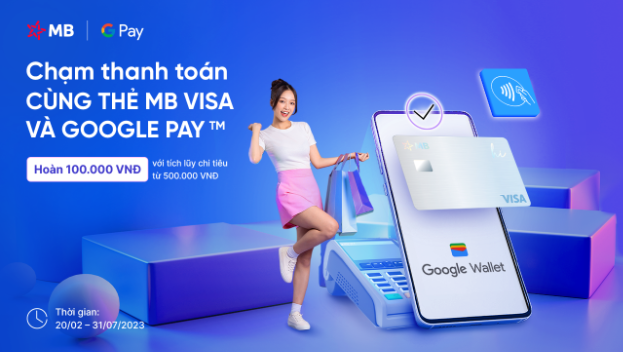 Chủ thẻ MB Visa thanh toán dễ dàng chỉ cần một cú chạm qua Google Pay - Ảnh 1.