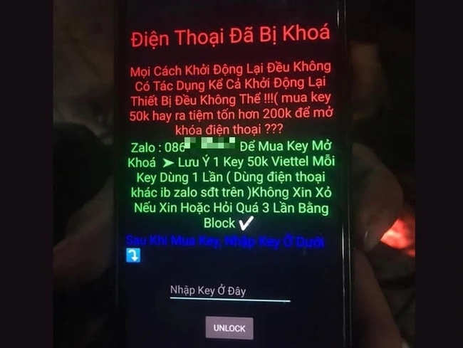 Cảnh báo mã độc tống tiền có thể nhiễm vào điện thoại xuất hiện tại Việt Nam - Ảnh 1.