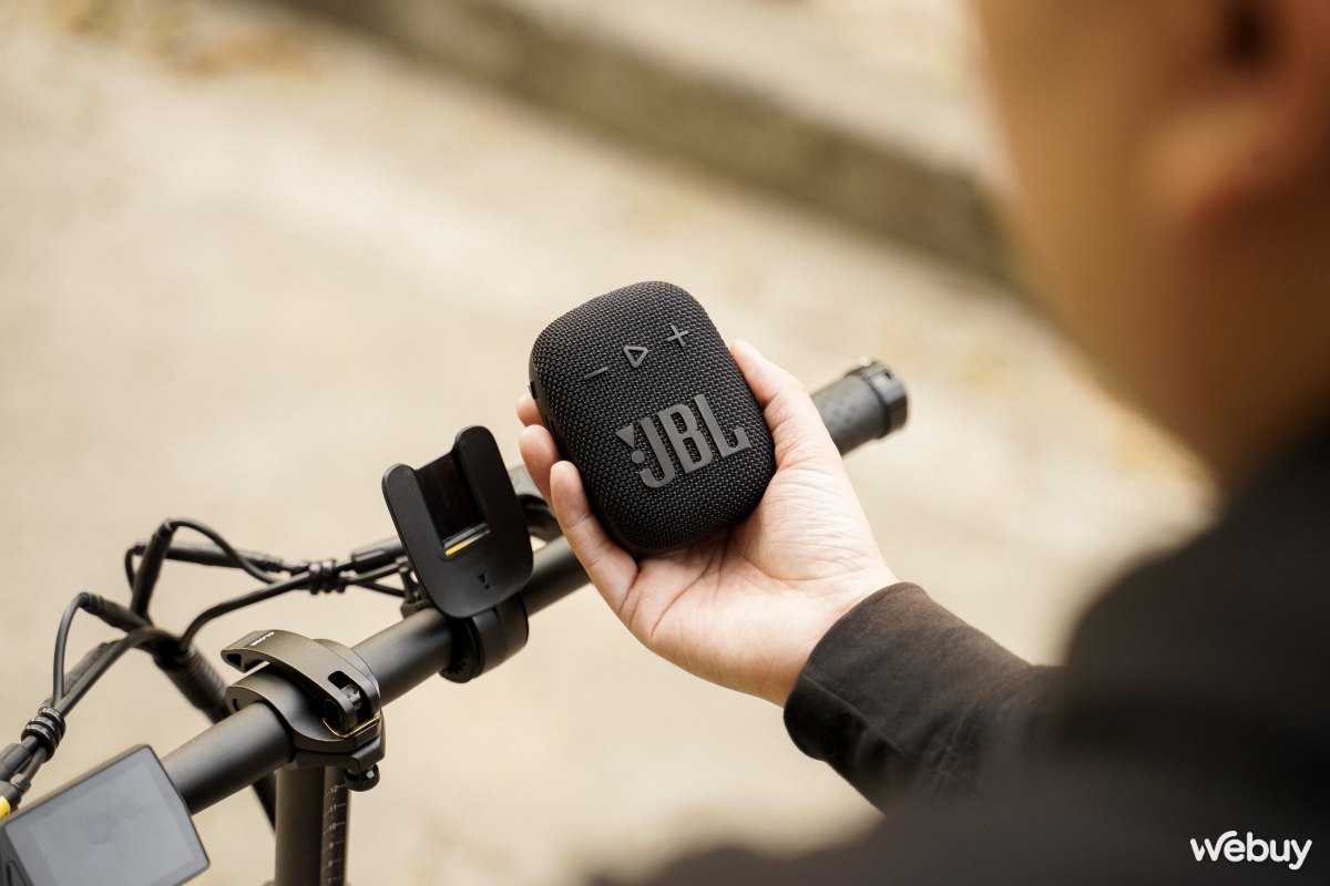 Dùng thử loa xe đạp JBL Wind 3S: Nhỏ mà “hát” to, 2 chế độ âm thanh, thêm ngàm kẹp siêu tiện - Ảnh 14.