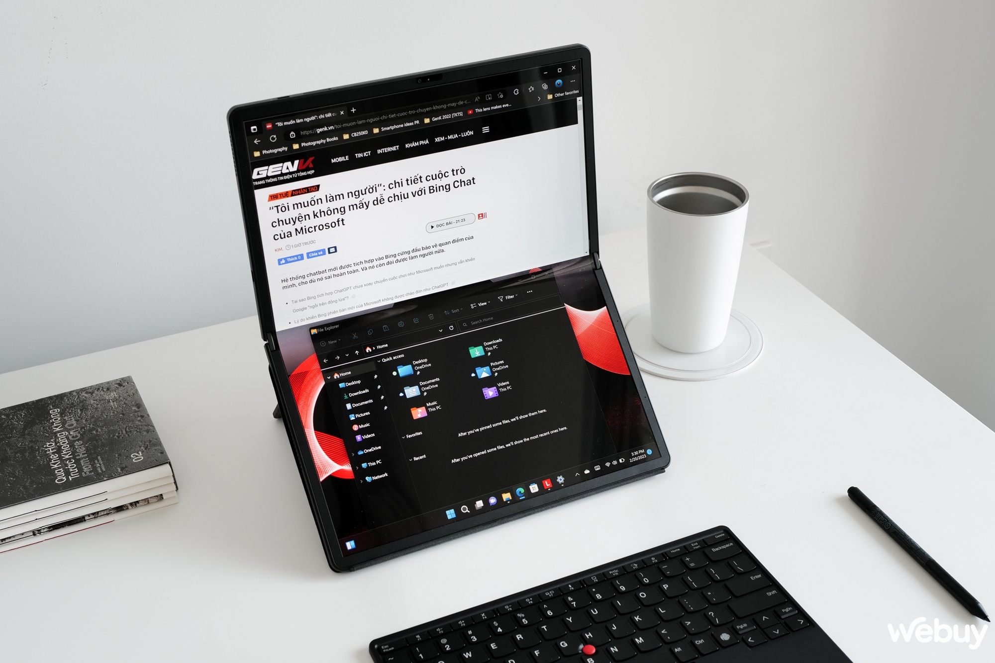 Cận cảnh Lenovo ThinkPad X1 Fold 16 Gen 1: Laptop doanh nhân 16 inch trong thân hình máy tính bảng - Ảnh 18.