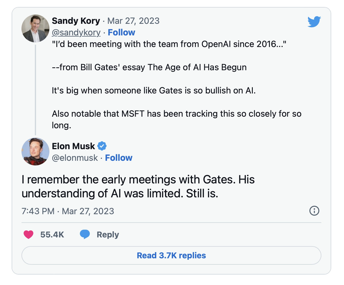 Elon Musk chê hiểu biết của Bill Gates về AI "hạn hẹp" - Ảnh 1.