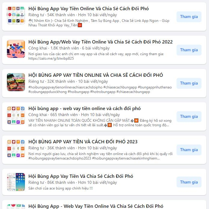 Facebook tràn lan hội nhóm hướng dẫn và chia sẻ cách... bùng app vay tiền - Ảnh 1.