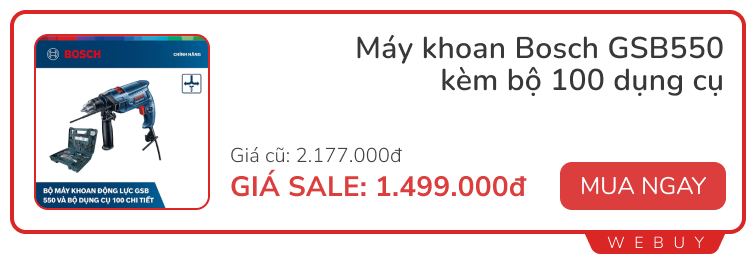 Loạt đồ gia dụng đang giảm đến nửa giá ngày 4.4, đủ món từ xoong nồi tới máy khoan và quạt - Ảnh 9.