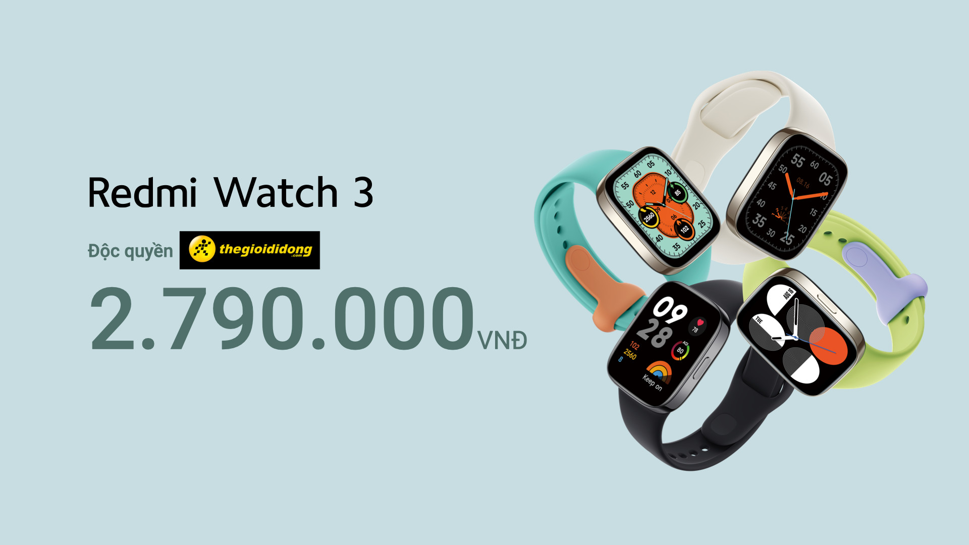 Ra mắt Redmi Watch 3: Thiết kế giống Apple Watch, GPS tích hợp, pin 12 ngày, giá 2,79 triệu đồng - Ảnh 3.