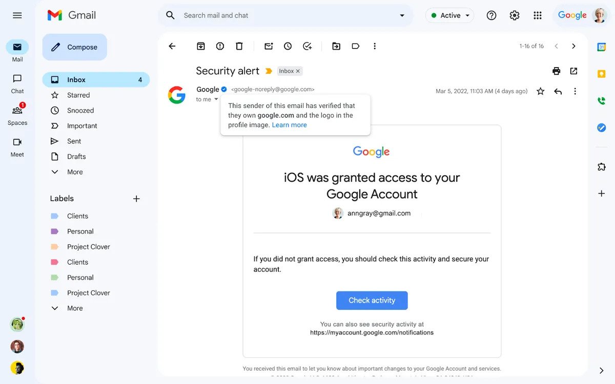 Google khuyến cáo người dùng tìm kiếm ký hiệu màu xanh trong gmail: Điều lạ là không phải ai cũng thấy - Ảnh 1.