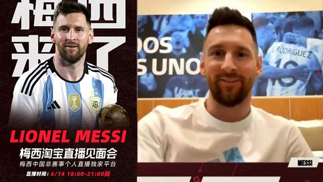 Messi sắp live stream bán hàng tại Trung Quốc - Ảnh 1.